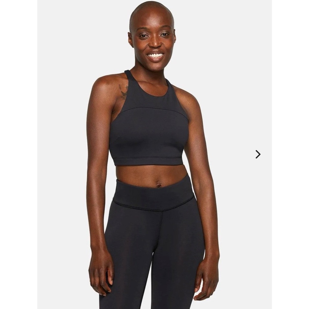 Outdoor Voices TechSweat Crop Top in “Night” medium